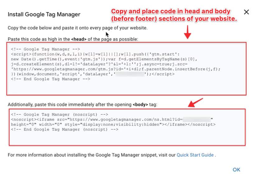 Google Tag Manager Javascript Code